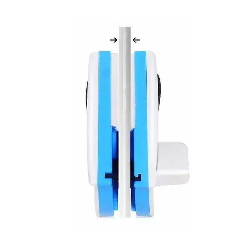 (image for) Magnetic Window Cleaner Brush Double-Sided Glass Cleaning Tool Strong Magnet Safety Rope Red Blue ABS PP 3-8mm Glass Thickness High-Rise Home Windows Car Mirrors